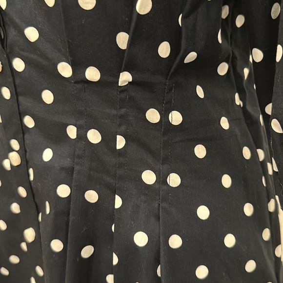 Tommy Hilfiger Dress, Size 8, Navy Blue (almost black), Polka Dot - Picture 8 of 9